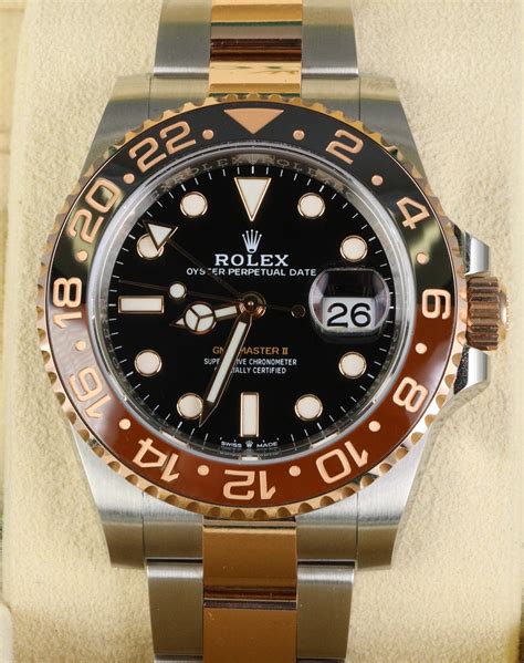 rootbeer rolex rose gold|rolex gmt 2 rose gold.